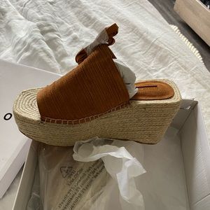 Top shop lace up wedges! NWT!